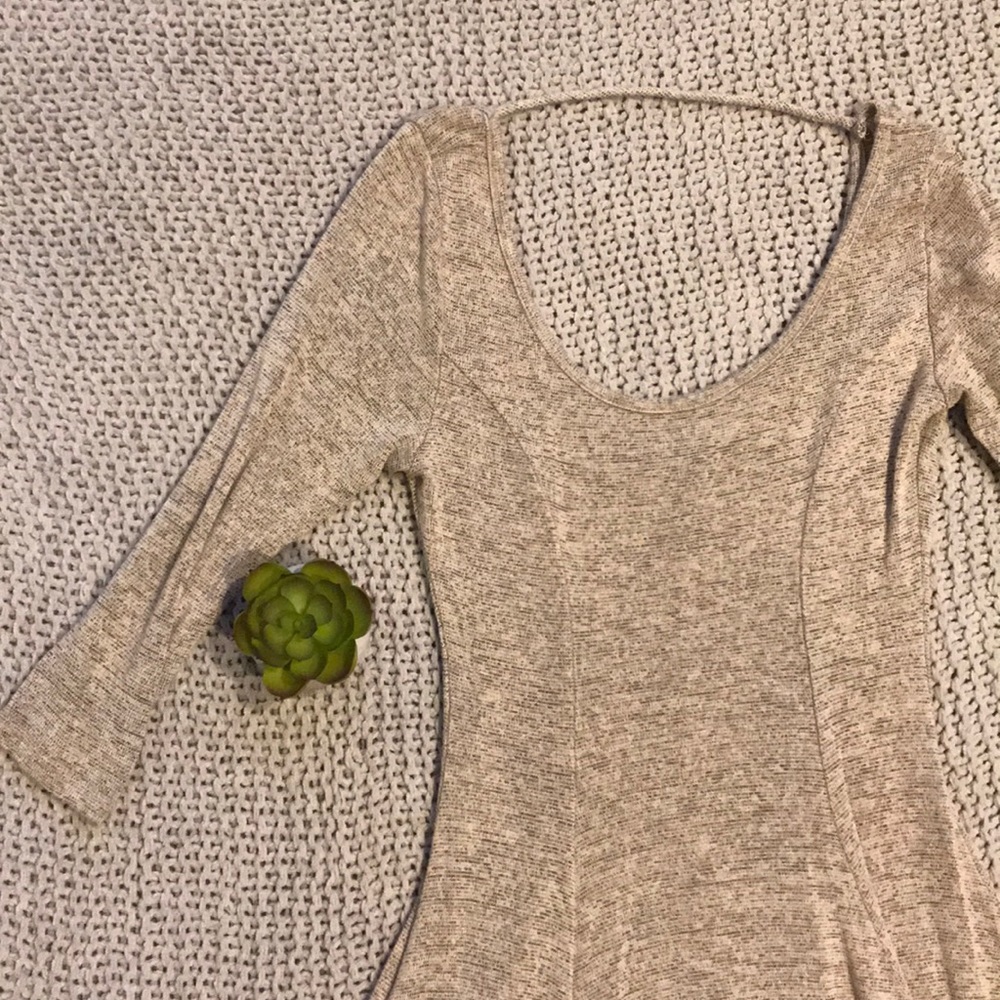 Light brown & Gray blend Dress SIZE S